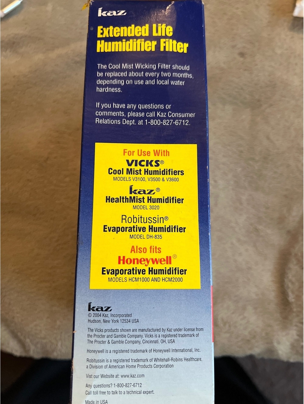 Kaz WF2 Extended Life Humidifier Filter Replacement - Picture 3 of 7